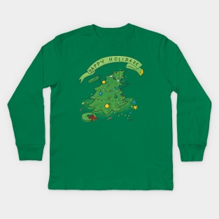 Happy Holidaze Kids Long Sleeve T-Shirt